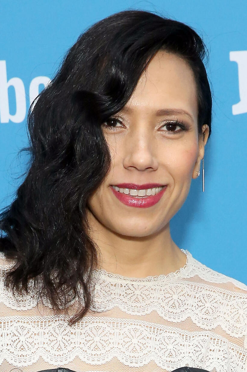 Andrea Suarez Paz at the "Sister Aimee" premiere during the 2019 Sundance Film Festival.