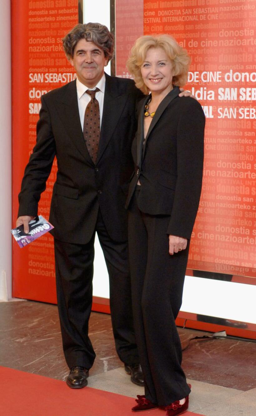 Marisa Paredes and her husband Antonio Isasi-Isasmendi at the 53rd San Sebastian International Film Festival.