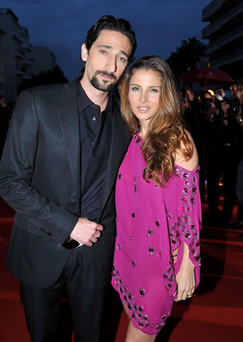 Adrien Brody and Elsa Pataky at the Partouche Charity Poker Festival during the 61st Cannes International Film Festival.