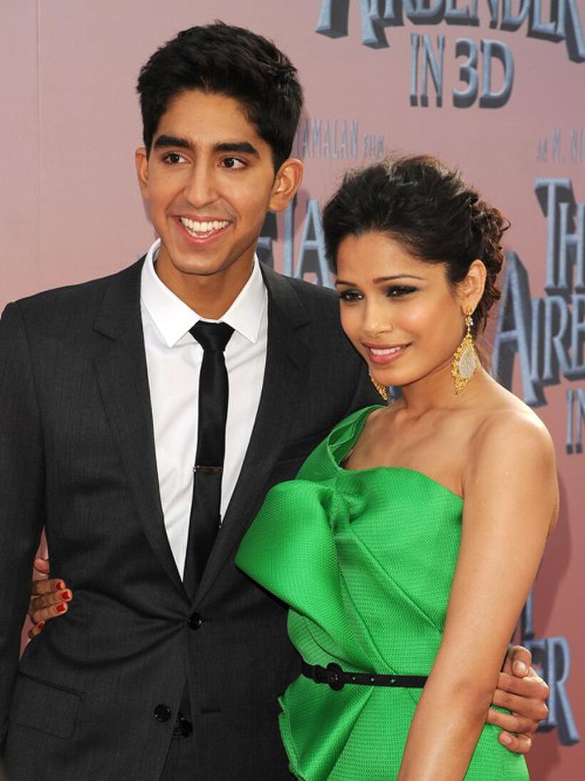 Dev Patel and Freida Pinto at the premiere of "The Last Airbender."