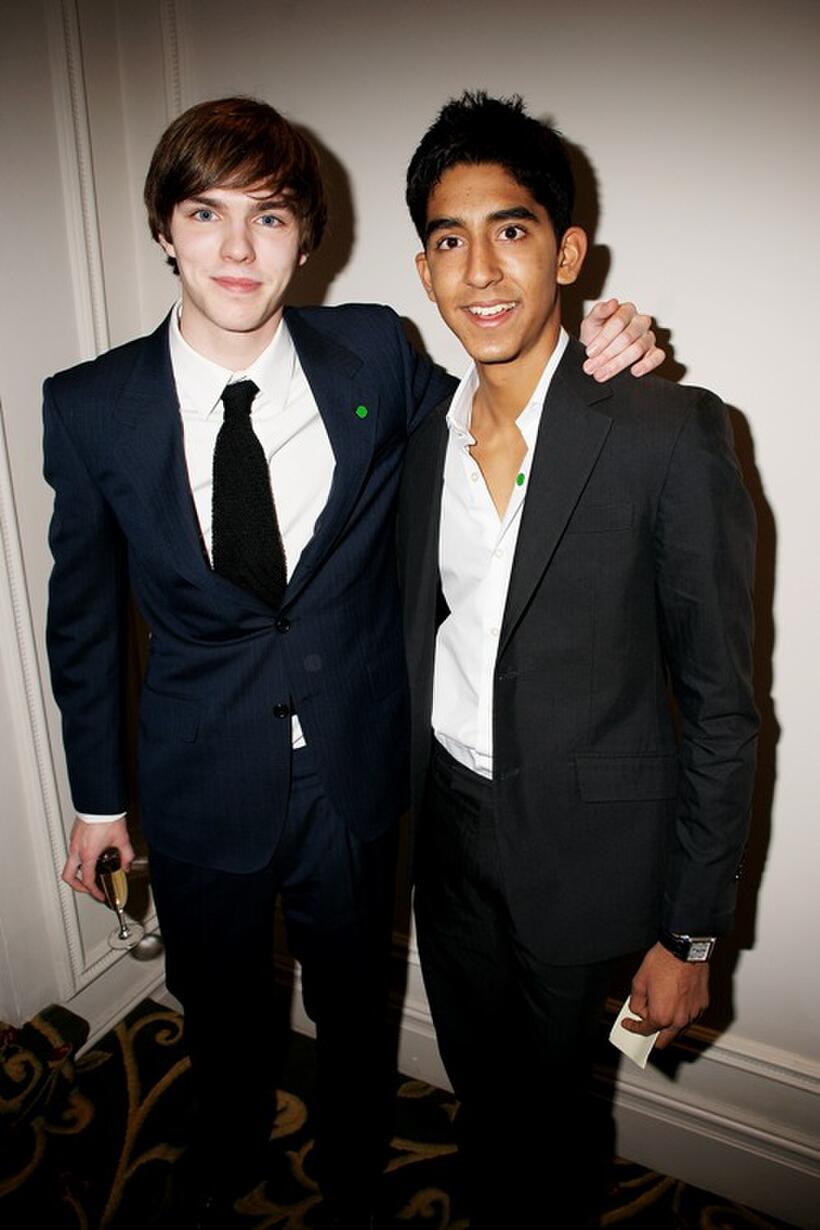 Nick Hoult and Dev Patel at the London Critics Circle Film Awards.