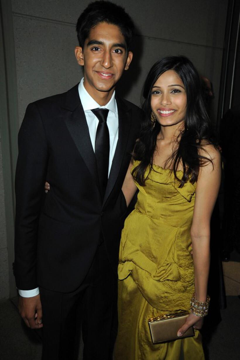 Dev Patel and Freida Pinto at the Fox Searchlight Pictures Golden Globe Party.