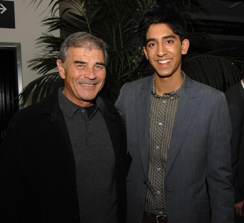 Robert Forster and Dev Patel at the special screening of "Slumdog Millionaire."
