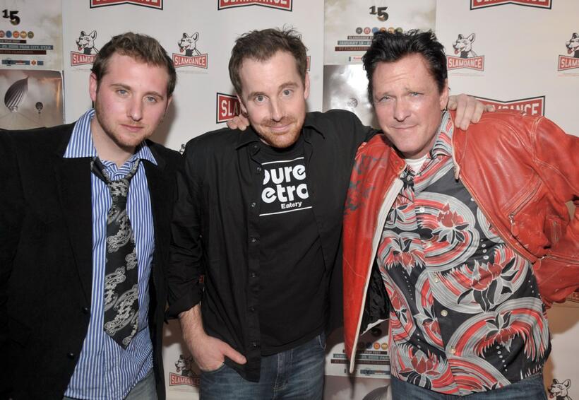 Simon Ennis, Joshua Peace and Michael Madsen at the premiere of "Finding Bliss" during the 2009 Slamdance Film Festival.