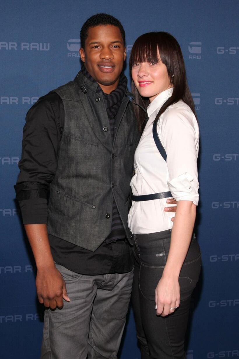 Nate Parker and Sarah Parker at the G Star Fall 2009 fashion show during the Mercedes-Benz Fashion Week.