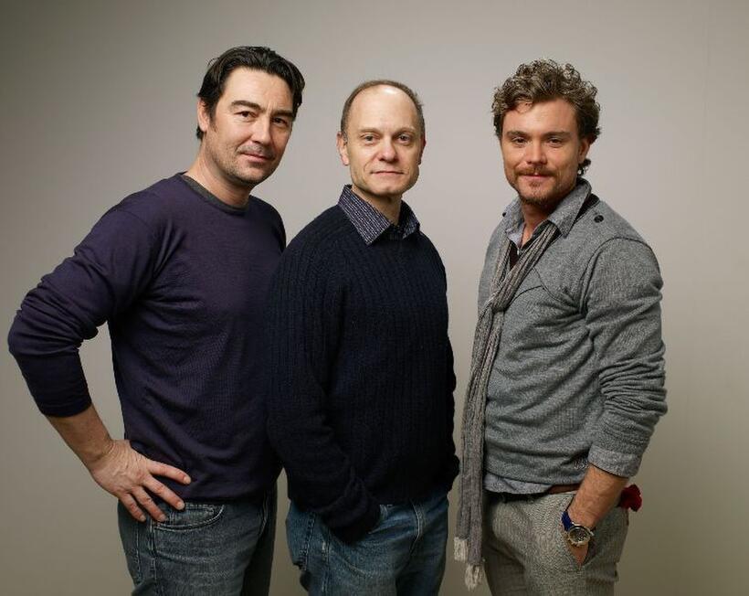 Nathaniel Parker, David Hyde Pierce and Clayne Crawford at the 2010 Sundance Film Festival.