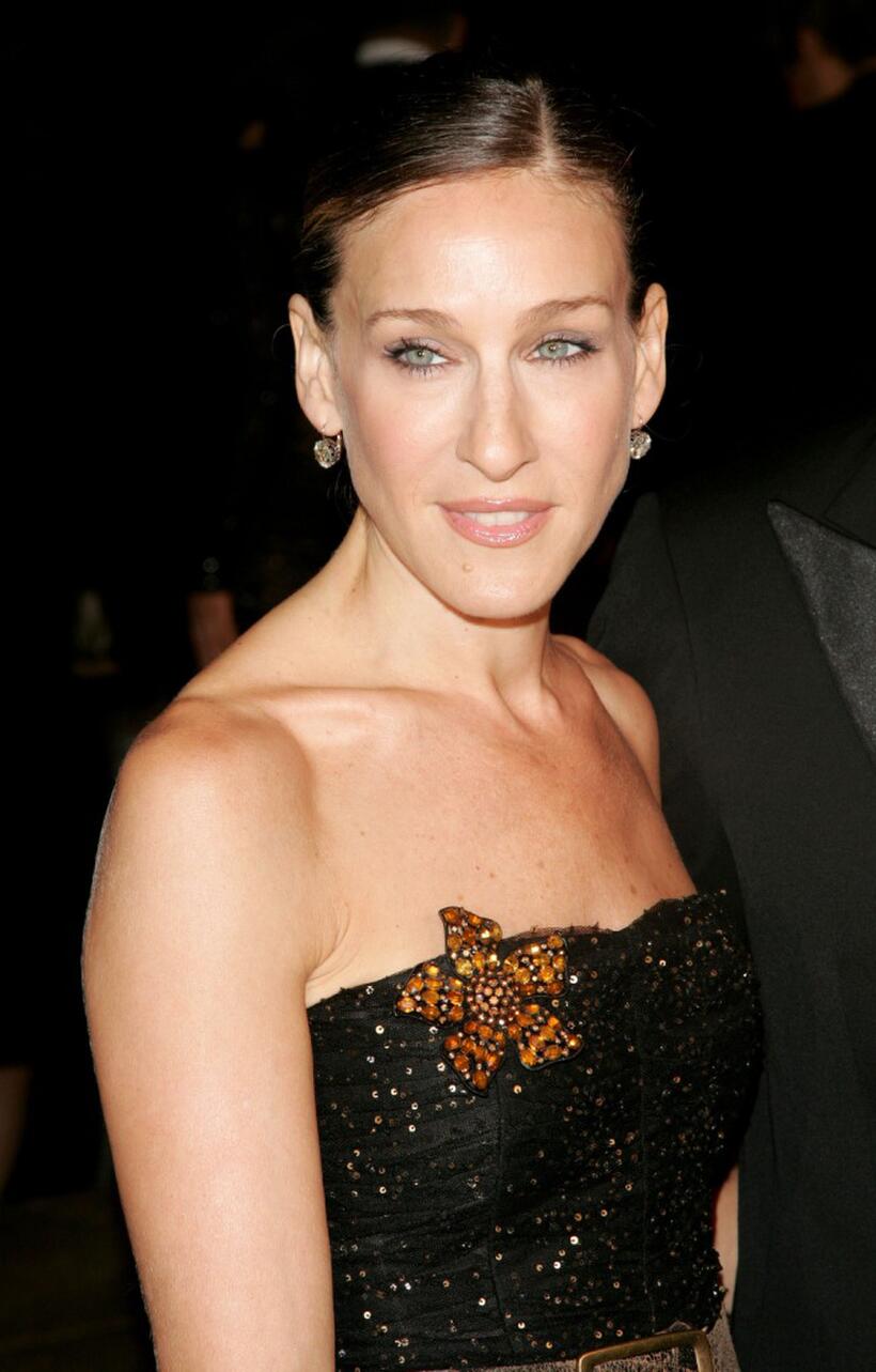 Sarah Jessica Parker at the Ralph Lauren 2008 Fashion Show at Mercedes-Benz Fashion Week Spring 2008.