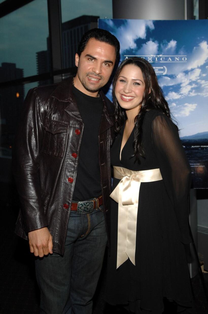 Manny Perez and Jennifer Pena at the premiere of "Amexicano" during the 2007 Tribeca Film Festival.