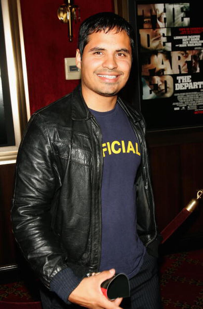 Michael Peña at the N.Y. premiere of "The Departed."