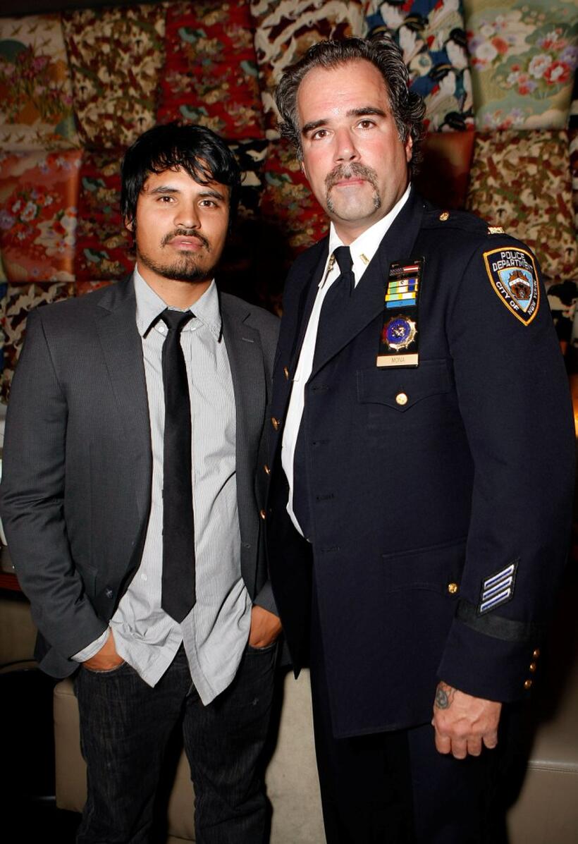 Michael Pena and Steve Mona at the NY rescue workers detoxification project charity event.