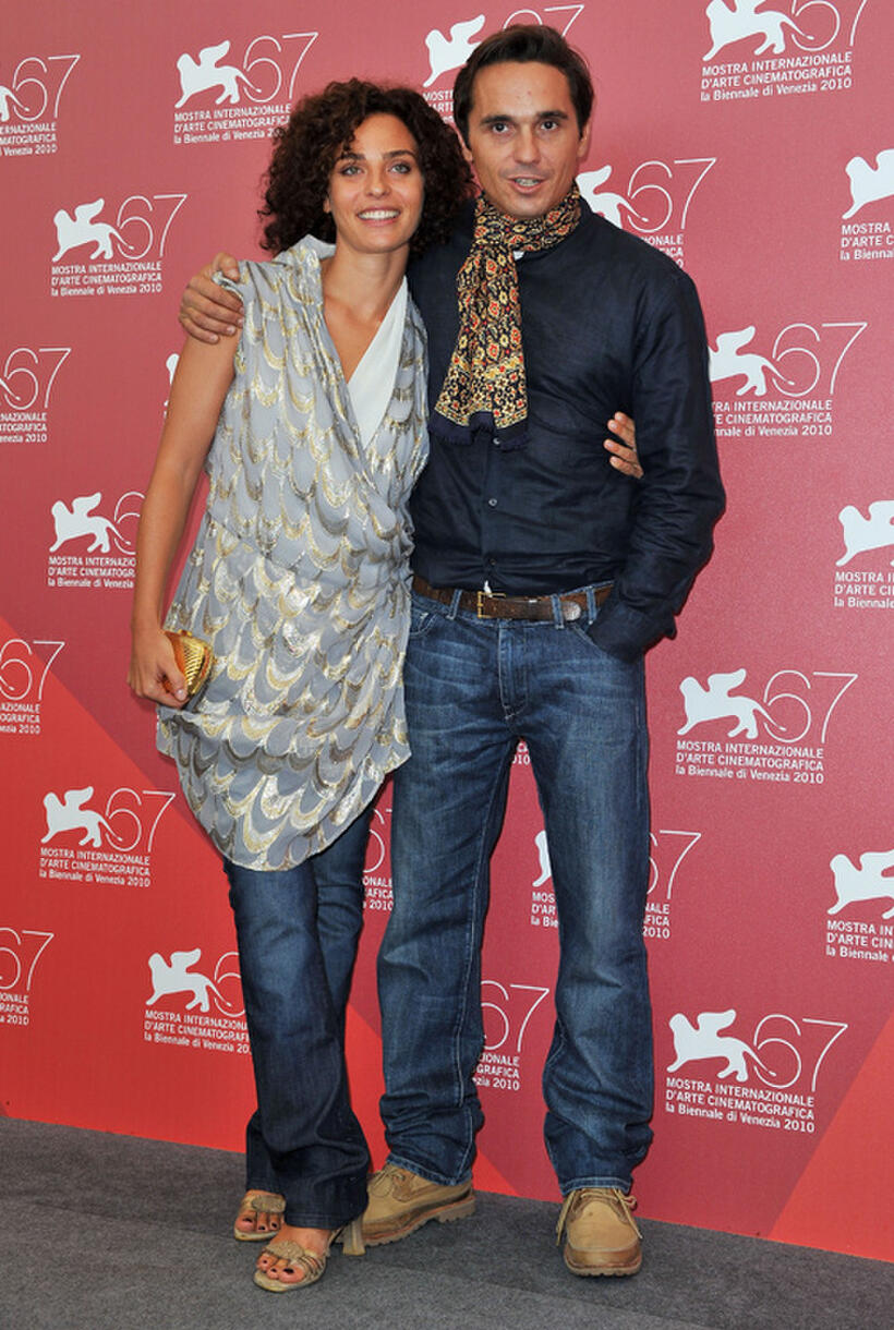 Valentina Bardi and Piergiorgio Bellocchio at the photocall of "Sorelle Mai" during the 67th Venice Film Festival in Italy.