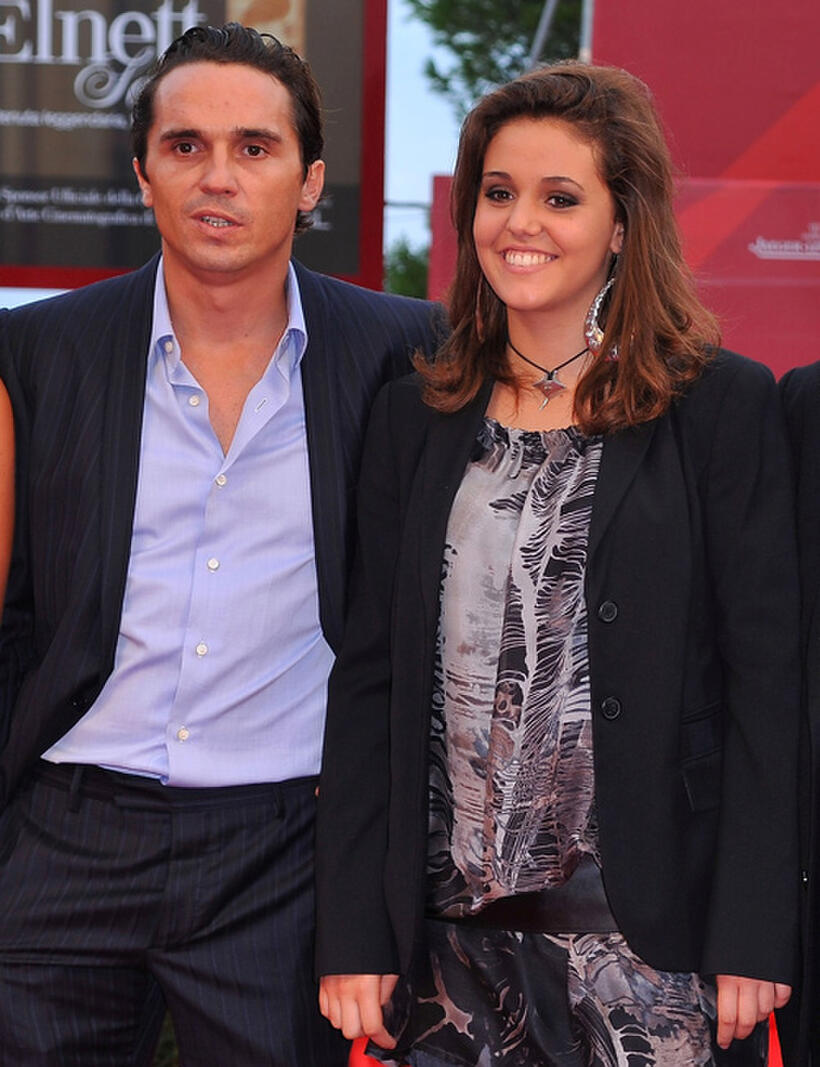 Piergiorgio Bellocchio and Elenea Belocchio at the premiere of "Sorelle Mai" during the 67th Venice Film Festival in Italy.