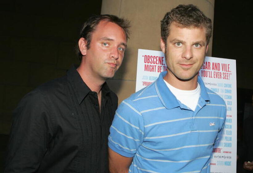 Trey Parker and Matt Stone at the Los Angeles premiere of "The Aristocrats."