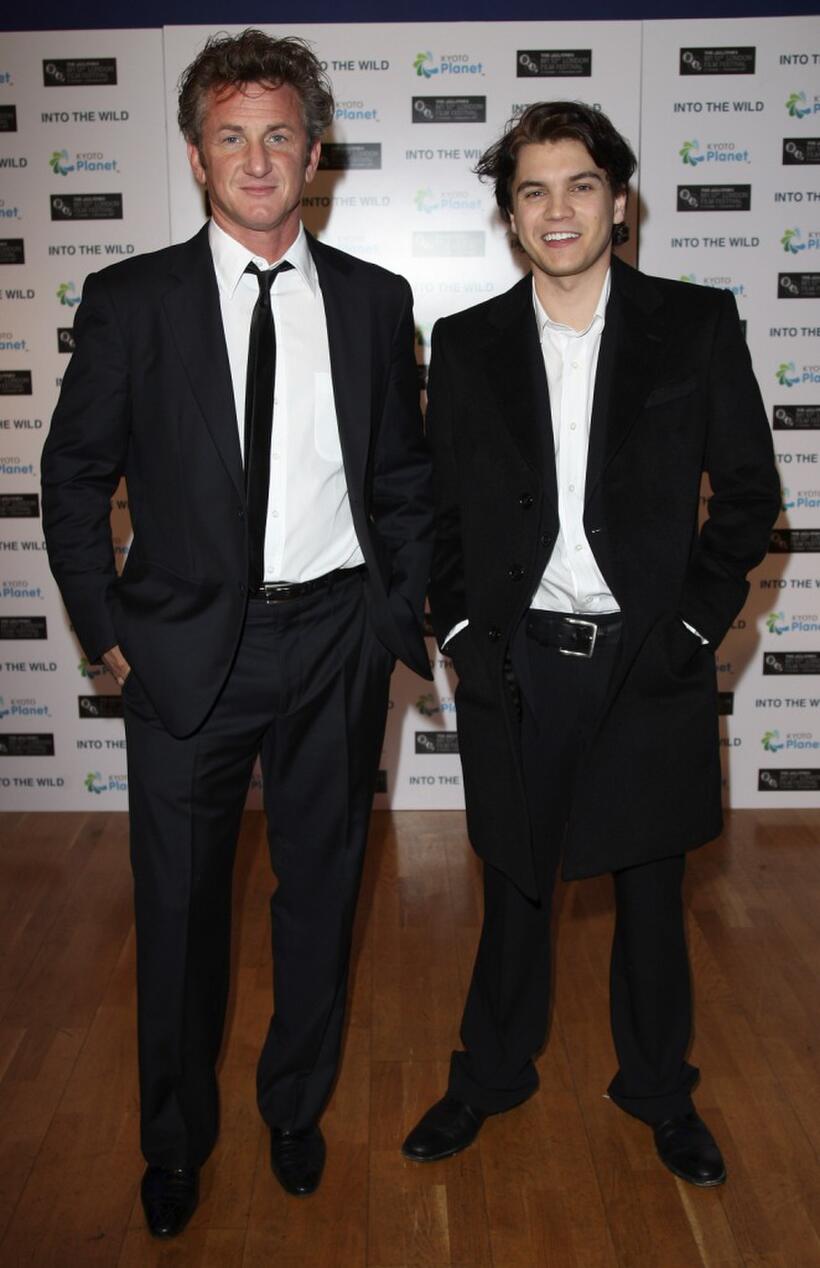 Sean Penn and Emile Hirsch at the BFI 51st London Film Festival.