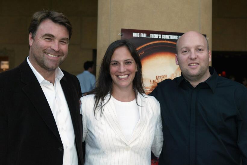 Thomas Augsberger, Jana Augsberger and Zak Penn at the premiere of "Incident at Loch Ness."