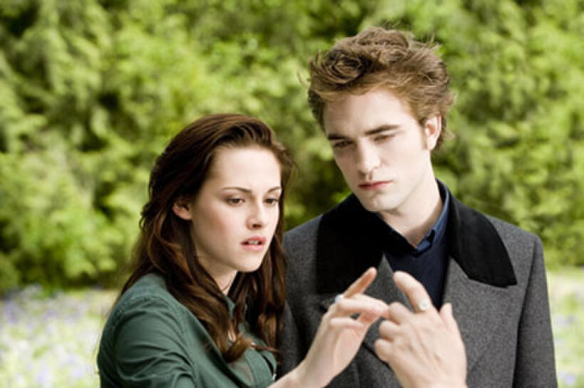 Kristen Stewart and Robert Pattinson in "The Twilight Saga: New Moon." 