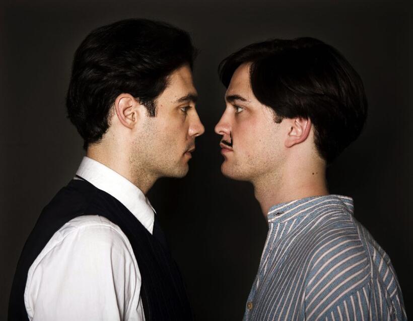 Javier Beltran as Federico Garcia Lorca and Robert Pattinson as Salvador Dali in "Little Ashes."