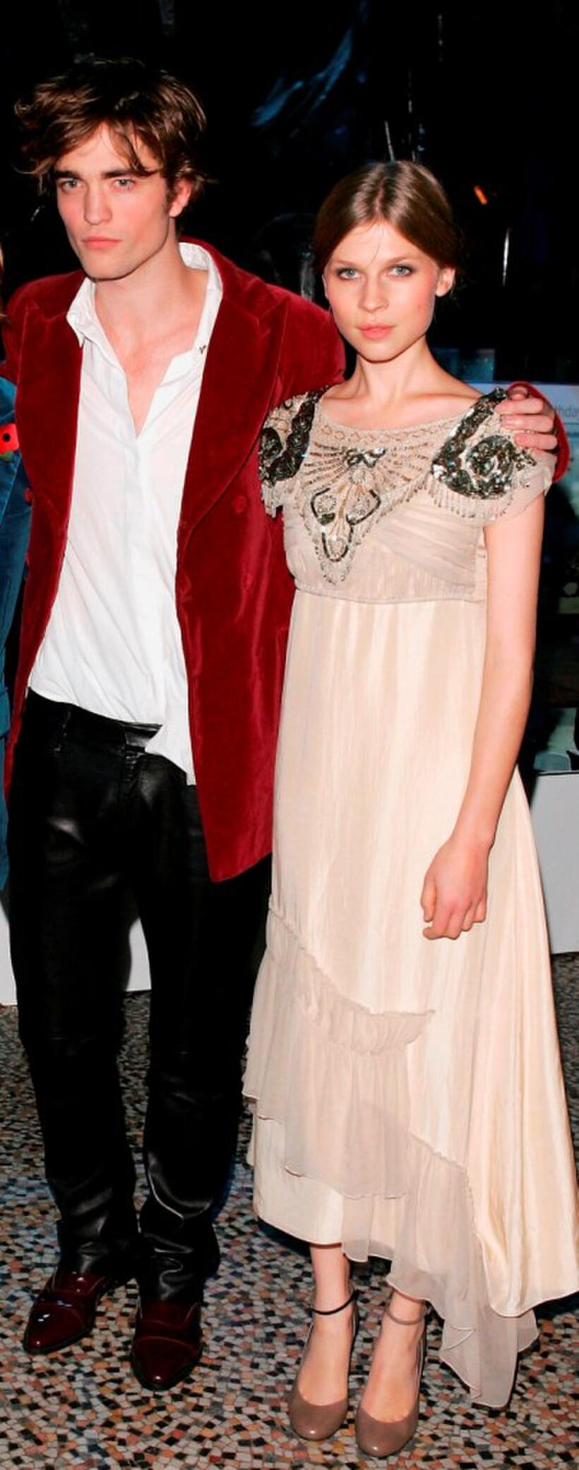 Robert Pattinson and Clemence Poesy at the party of the world premiere of "Harry Potter And The Goblet Of Fire."