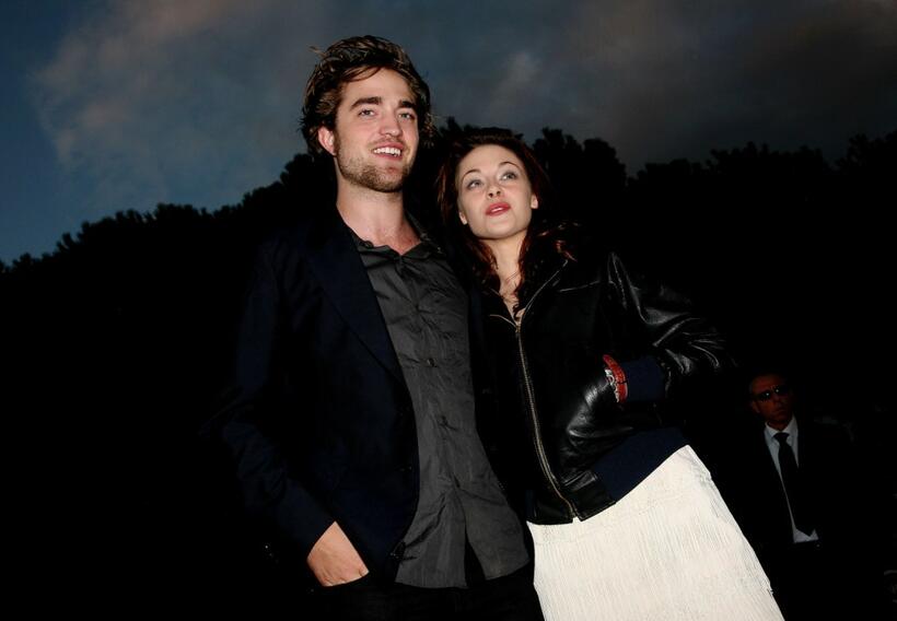 Robert Pattinson and Kristen Stewart at the premiere of "Twilight" during the Rome International Film Festival.