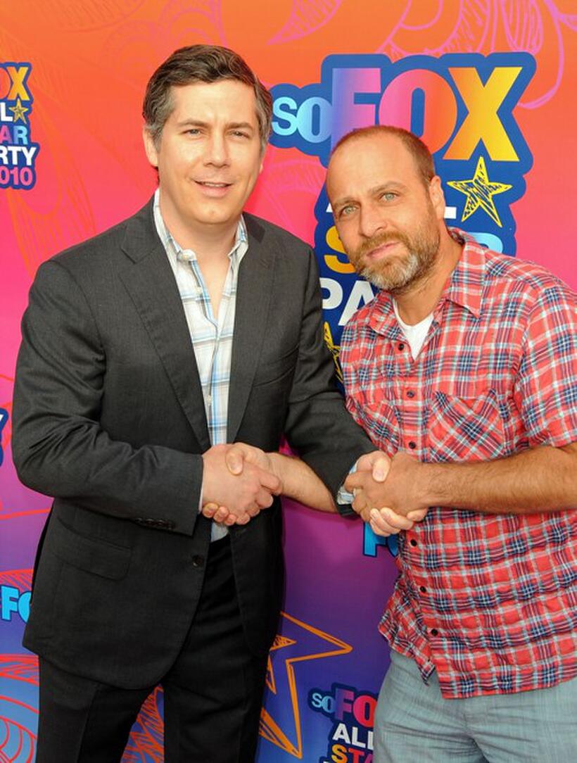 Chris Parnell and Jon Benjamin at the FOX 2010 summer Television Critics Association all-star party.
