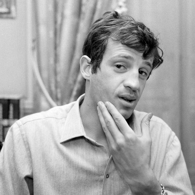 Jean-Paul Belmondo during an interview in Paris.
