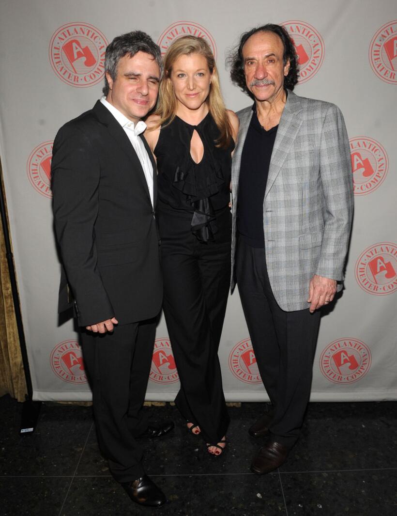 Neil Pepe, Mary McCann and F. Murray Abraham at the opening of "Offices."