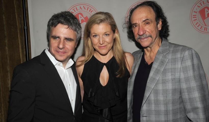 Neil Pepe, Mary McCann and F. Murray Abraham at the opening of "Offices."