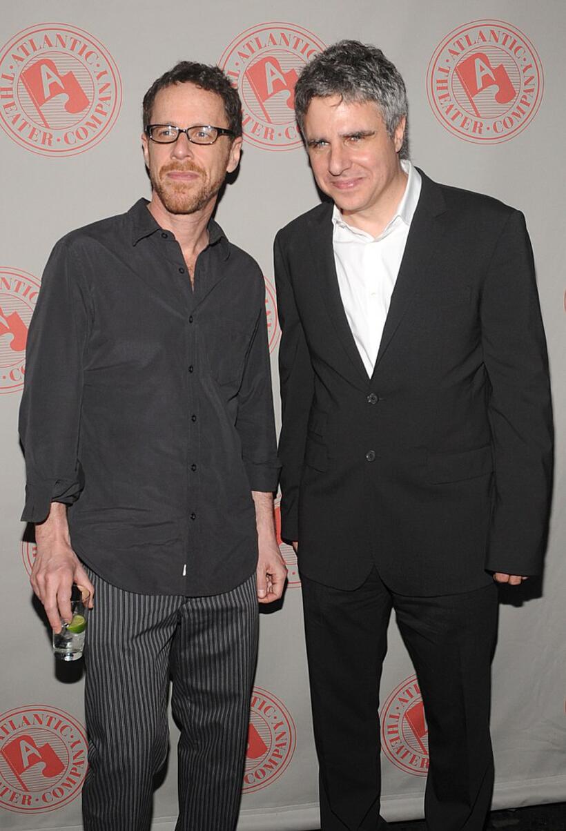 Ethan Coen and Neil Pepe at the opening of "Offices."