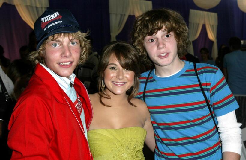 Hunter Parrish, Alexa Vega and Evan Peters at the Hollywood premiere of "Sleepover."
