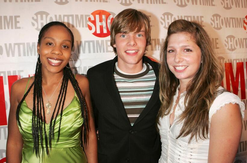 Indigo, Hunter Parrish and Shoshana Stern at the California premiere of "Weeds."