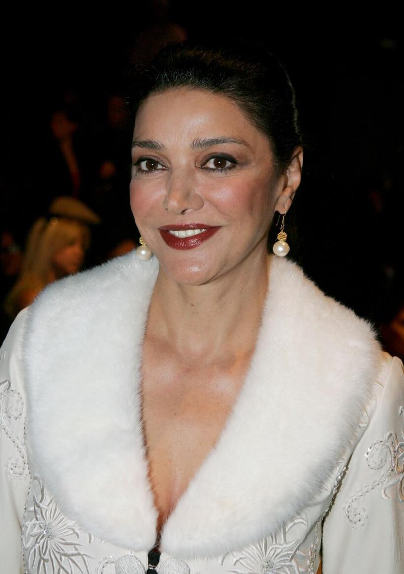 Shohreh Aghdashloo at the Sue Wong Spring 2006 show during Mercedes-Benz Fashion Week.