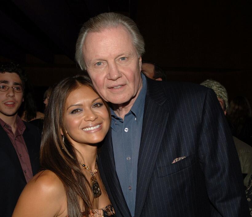 Nia Peeples and Jon Voight at the after party following a special VIP screening of "September Dawn."