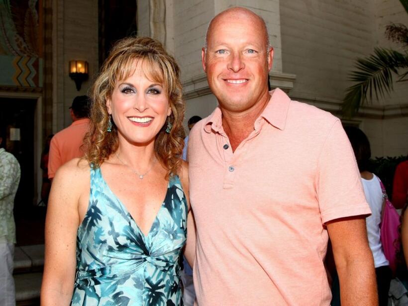 Jodi Benson and Bob Chapek at the DVD launch of Walt Disney's "Little Mermaid: Ariel's Beginning."