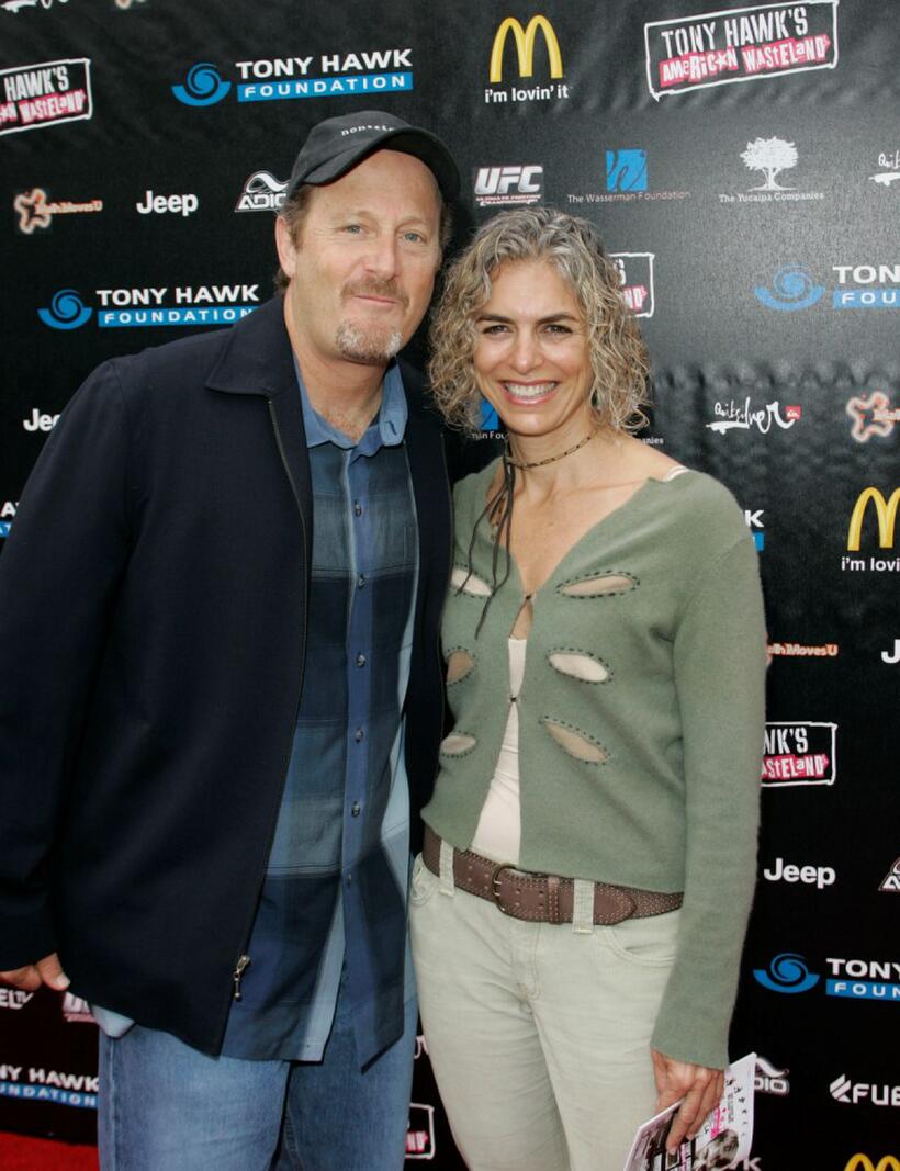 Stacy Peralta and Stephanie Adams at the Stand Up For Skate Parks To Benefit The Tony Hawk Foundation.