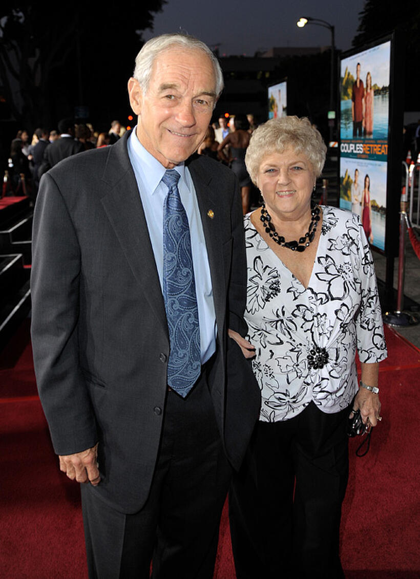 Ron Paul and Carol Paul at the premiere of "Couples Retreat."