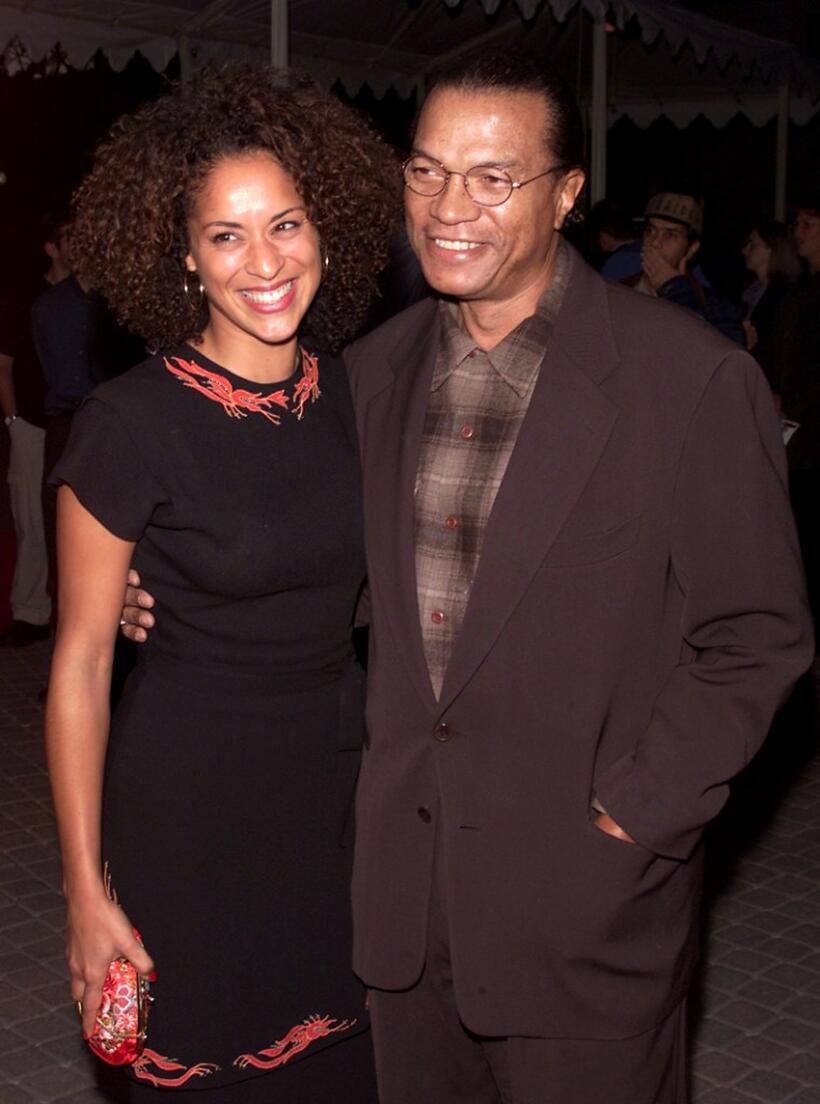 Karyn Parsons and Billy Dee Williams at the premiere of "The Ladies Man."