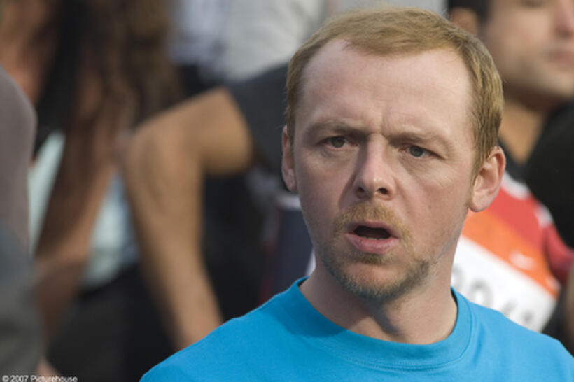 Simon Pegg in "Run, Fat Boy, Run."