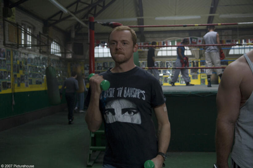 Simon Pegg in "Run, Fat Boy, Run."