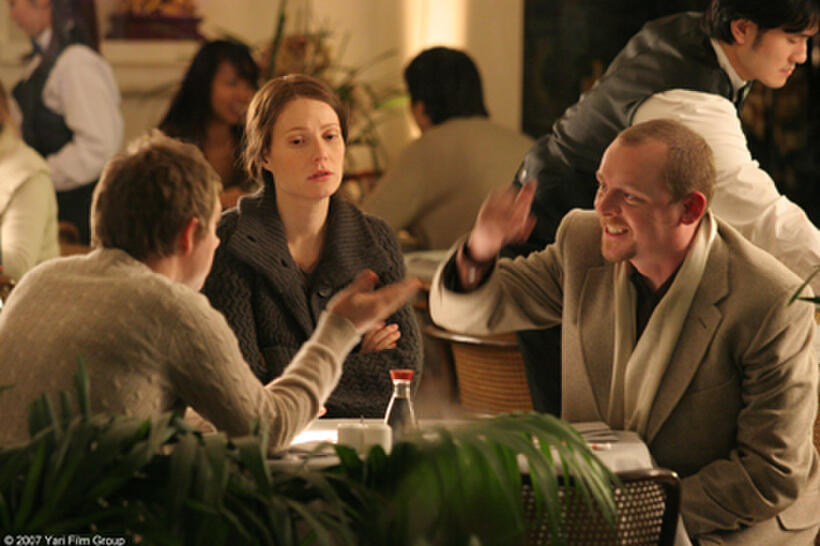 Martin Freeman, Gwyneth Paltrow and Simon Pegg in "The Good Night."