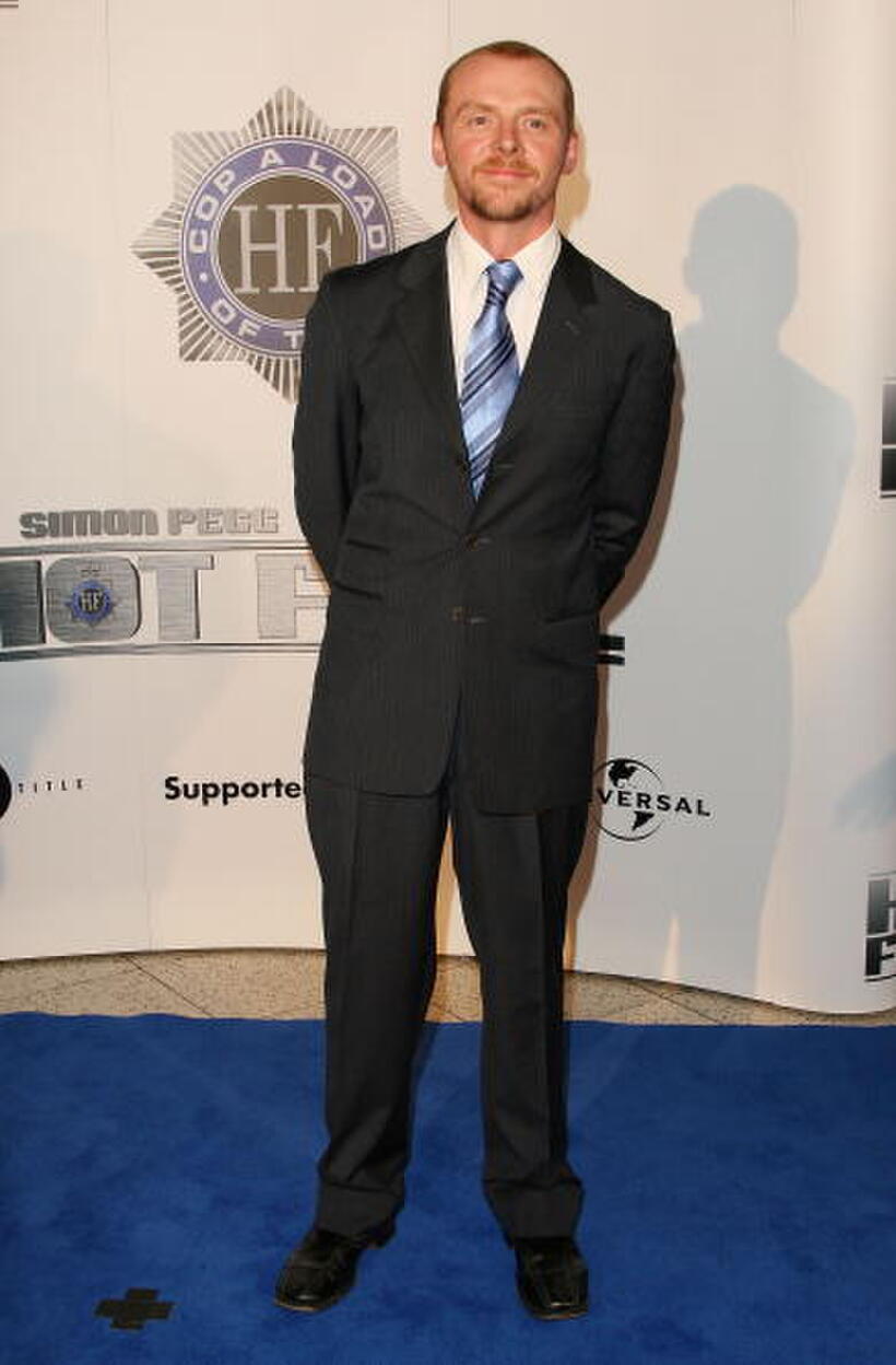 Simon Pegg at the premiere of “Hot Fuzz” in Sydney, Australia. 