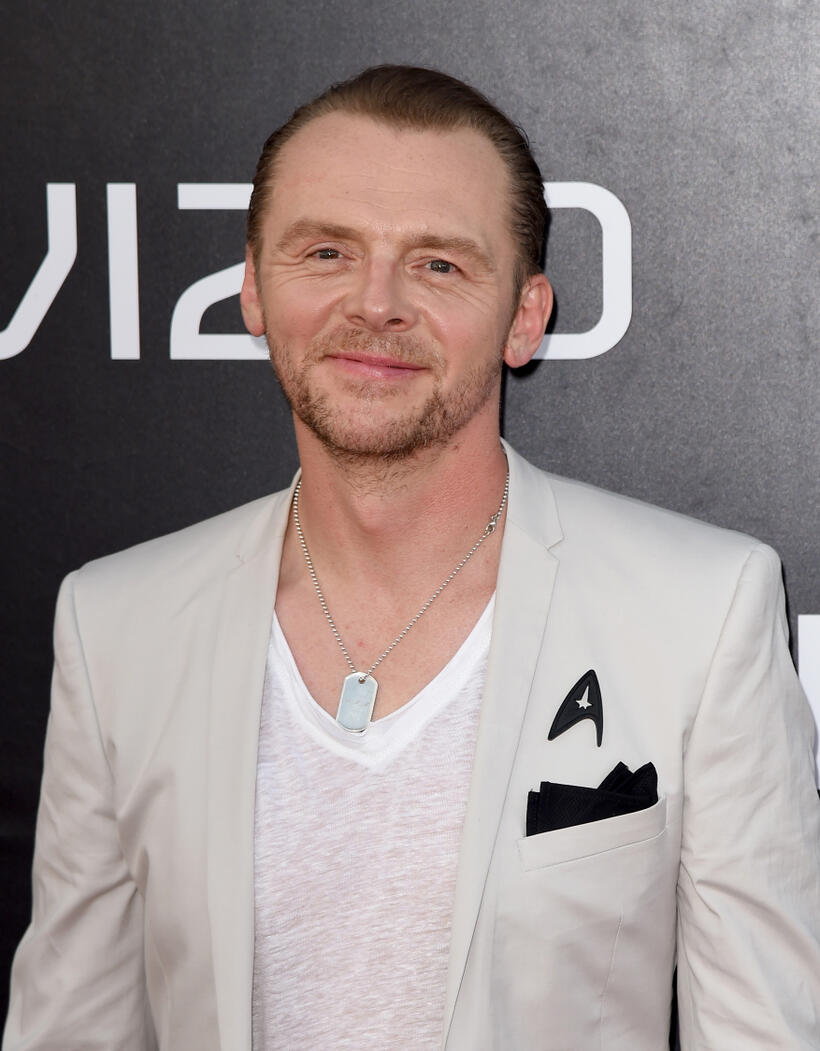 Simon Pegg at the California premiere of "Star Trek Beyond."