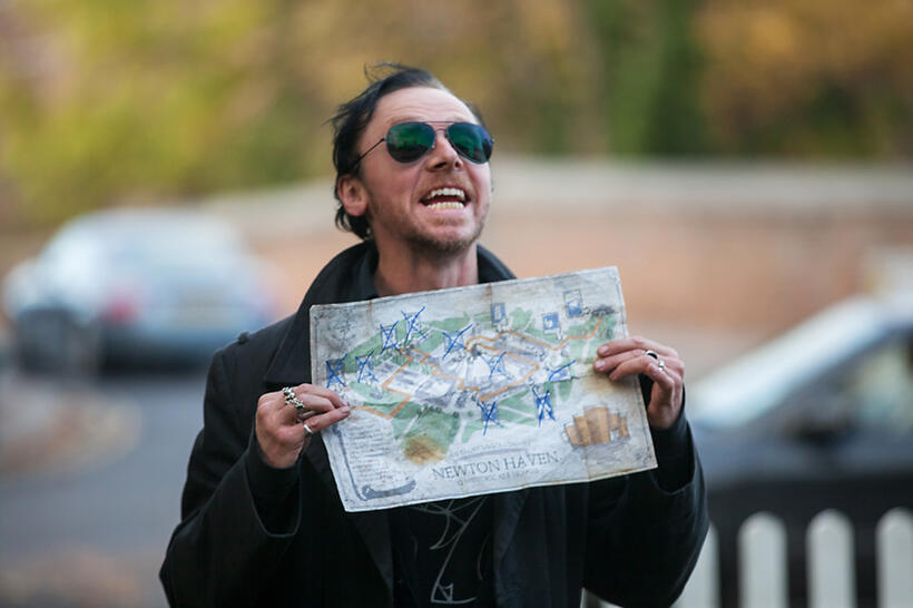 Simon Pegg as Gary King in "The World's End."