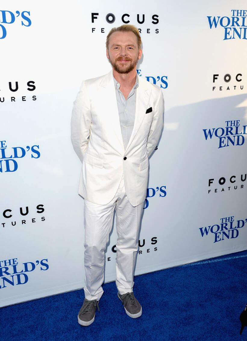 Simon Pegg at the California premiere of "The World's End."