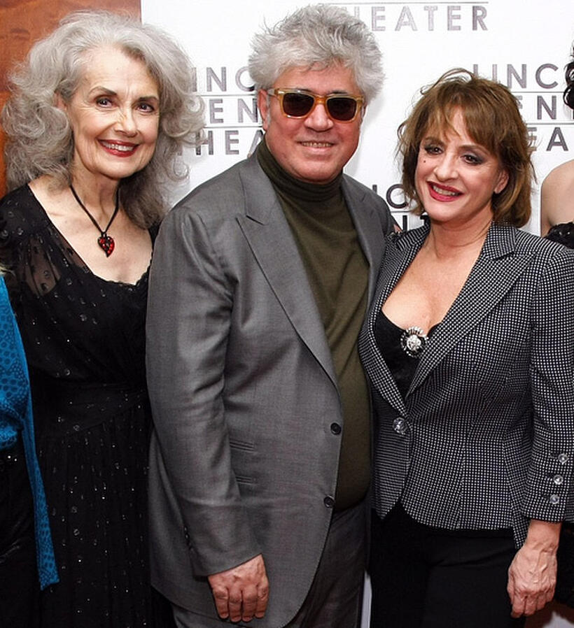Mary Beth Peil, Director Pedro Almodovar and Patti LuPone at the after party of the opening night of "Women On The Verge Of A Nervous Breakdown."