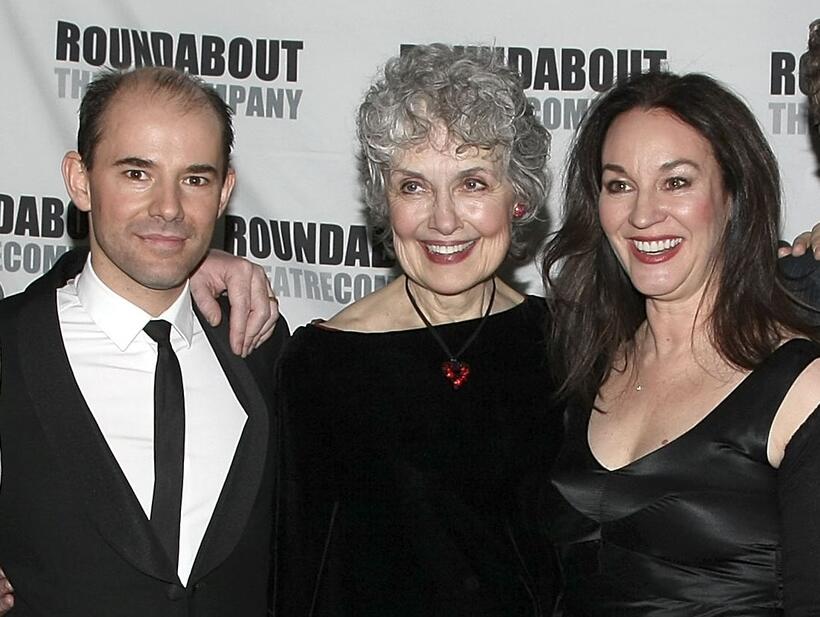 Daniel Evans, Mary Beth Peil and Jessica Molaskey at the after party of the opening night of "Sunday In The Park With George."