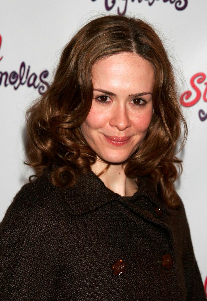 Sarah Paulson at the after party for the opening night of "Steel Magnolias."