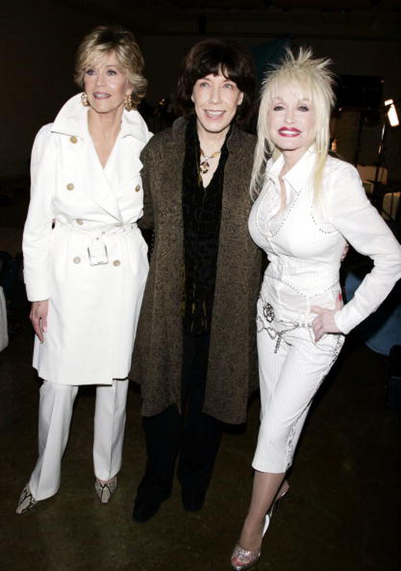 Jane Fonda, Lily Tomlin and Dolly Parton at the "9 to 5" 25th Anniversary DVD Launch and Cast Reunion party.