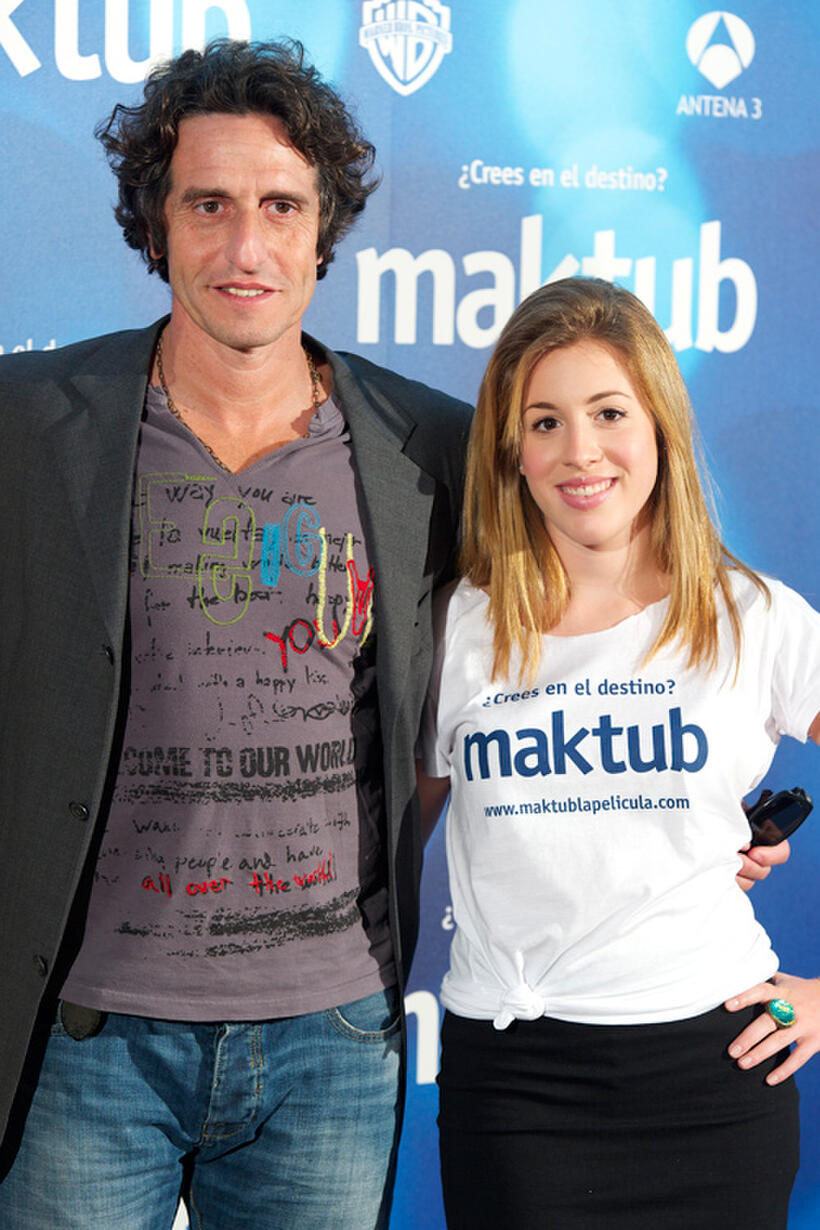 Diego Peretti and Laura Esquivel at the photocall of "Maktub" in Madrid.