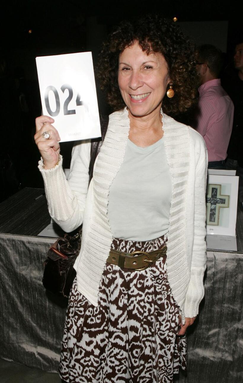 Rhea Perlman at the Lucy Liu's art exhibit and auction.
