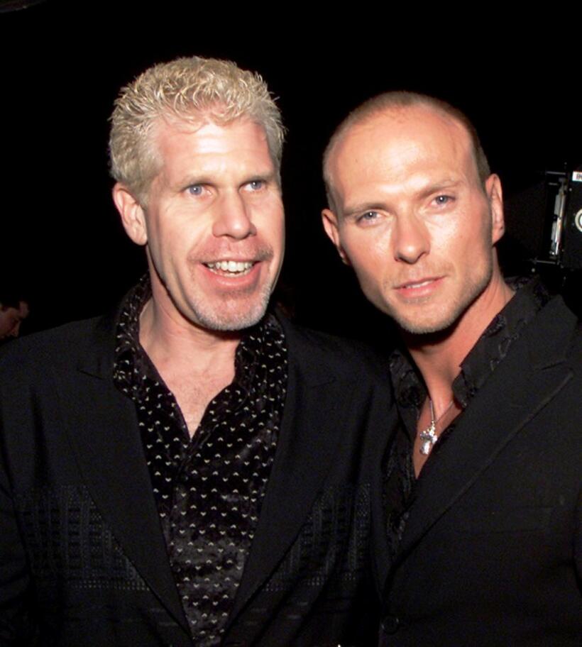 Ron Perlman and Luke Goss at the premiere of "Blade ll."